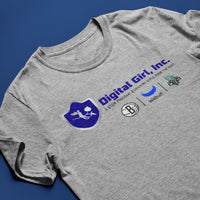 Digital Girl Classic Logo Tee - Grey