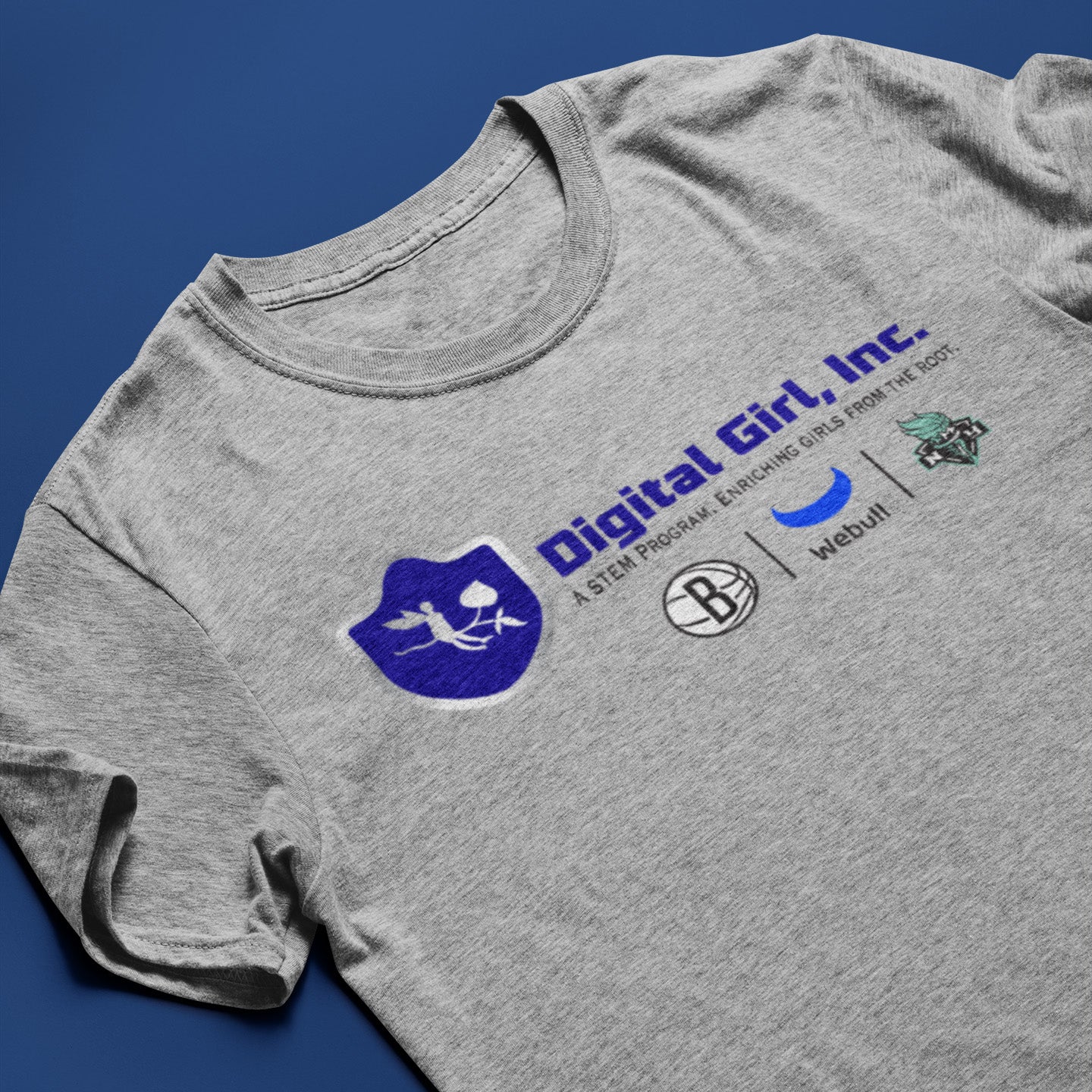 Digital Girl Classic Logo Tee - Grey